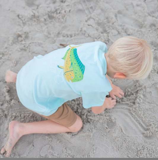SB Mahi Mahi SS Pima Pocket Tee Seafoam