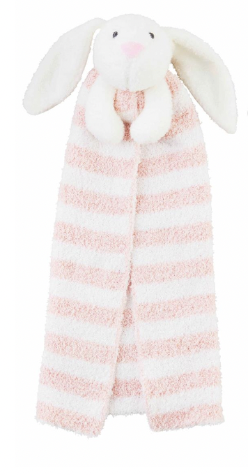 Pink Bunny Lovey Blanket