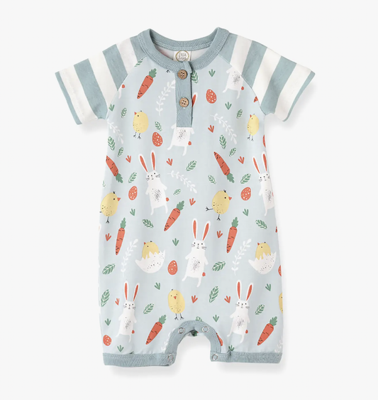 Easter Peeps Henley Shorty Romper