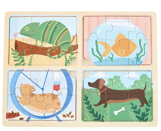 Pets 4-in-1 Puzzle