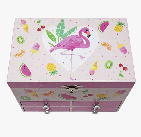 Fabulous Flamingo Medium Music Box
