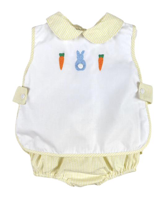 Yellow Bunny/Carrots Boy Diaper Set