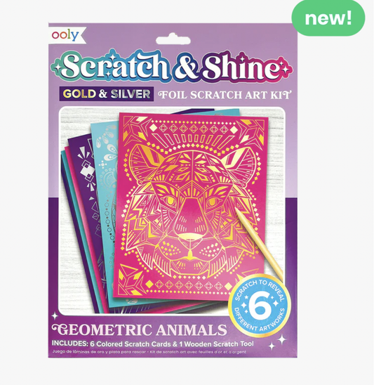 Scratch & Shine Geometric Animals