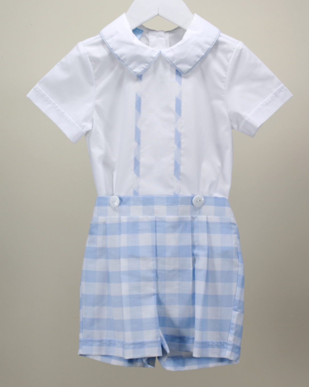 White & Blue Jacob Set