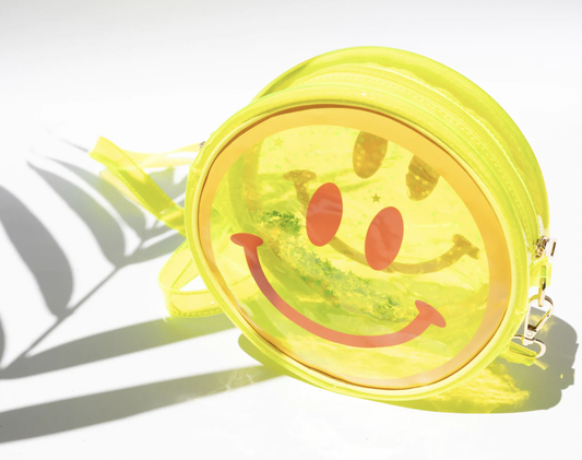 Yellow Smiley Jelly Handbag