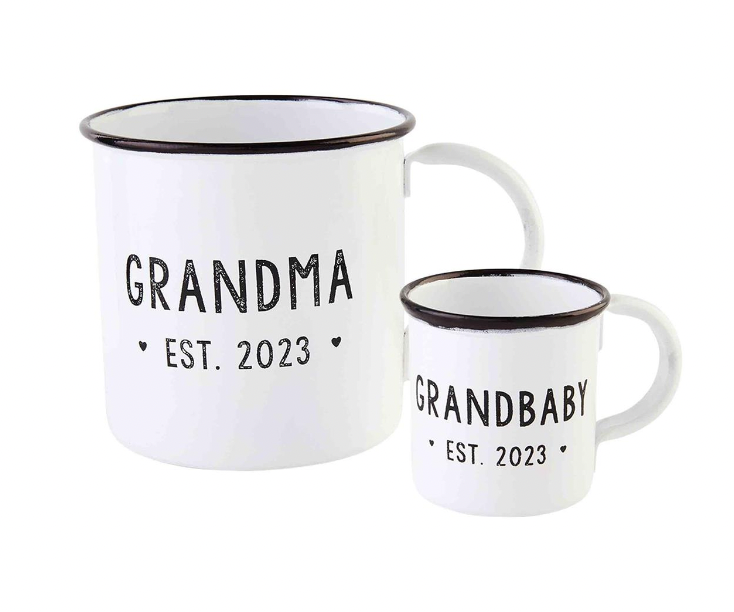 Grandma & Grandbaby Est. 2023 Mug Set