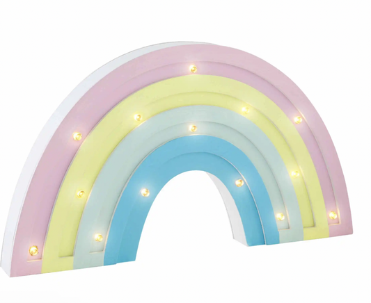 Rainbow Wood Night Light