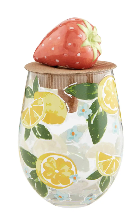 Lemon wine Glass
