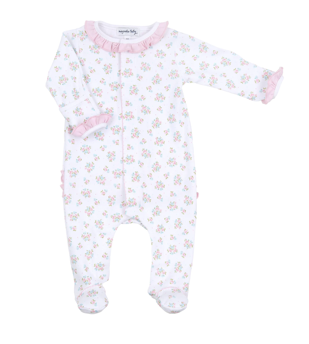 Annalise's Classics Printed Ruffle Footie