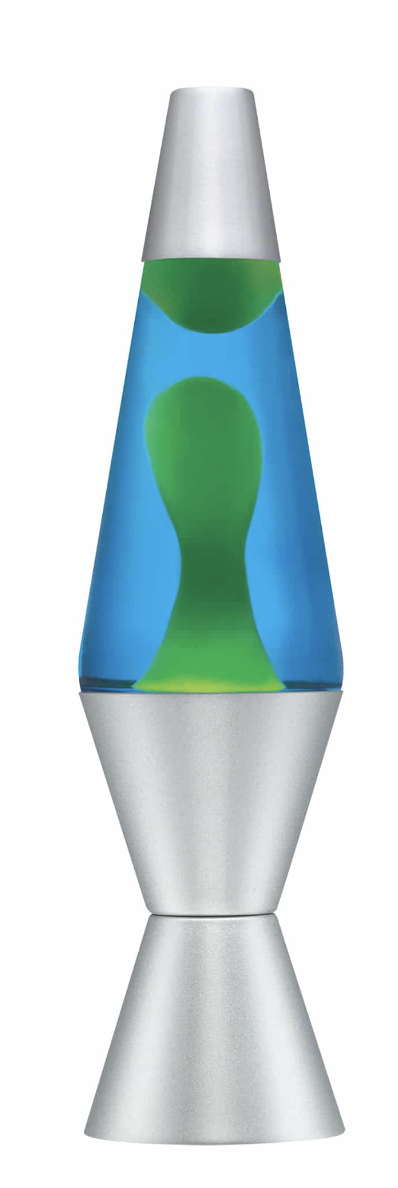 14.5" Lava Lamp- Yellow/ Blue