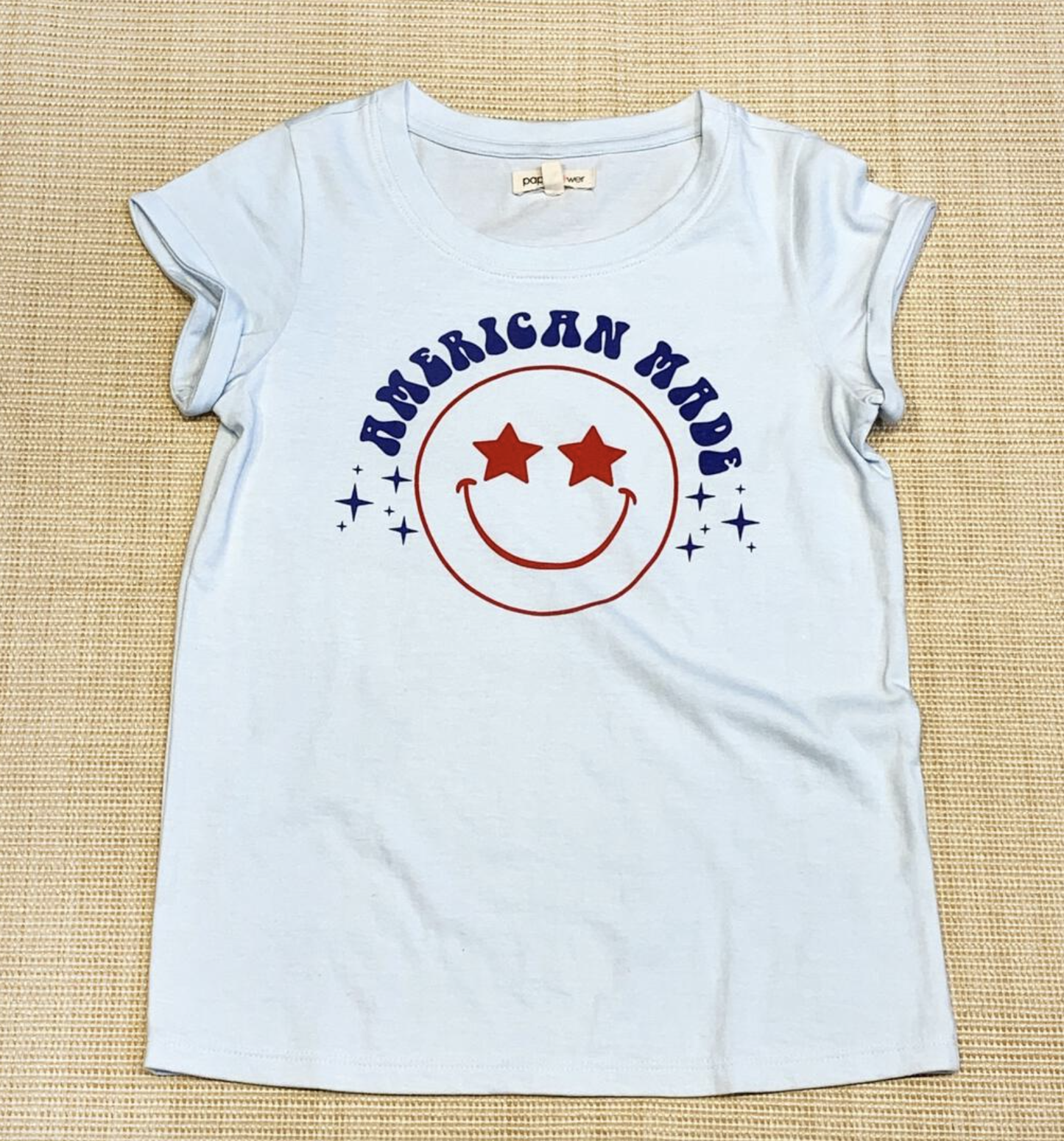 American Made Smiley Face Tee