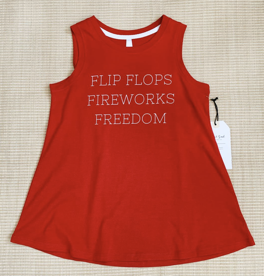 Flip Flop Fireworks And Freedom Tank