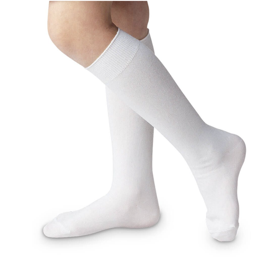 Jefferies Socks Classic White Nylon Knee High Socks 1 Pair