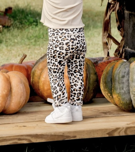 Tan Leopard Print Leggings