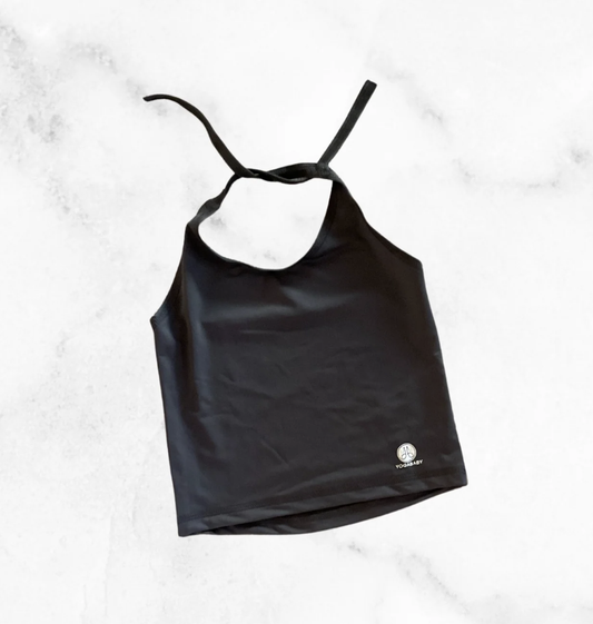 Black Halter Top