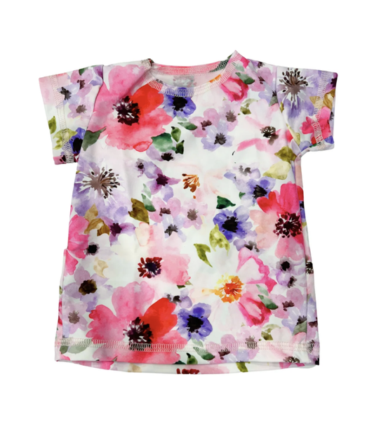 Pink Splash Short Sleeve Top