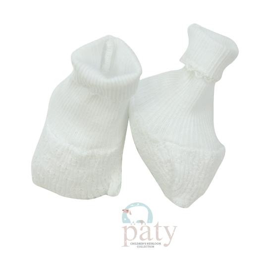 Paty Booties w/No Bow White