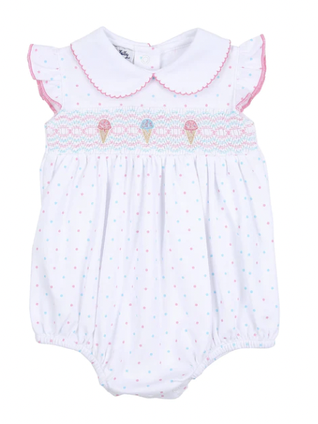 Ice Cream Classics Smocked Collared Flutters Bubble