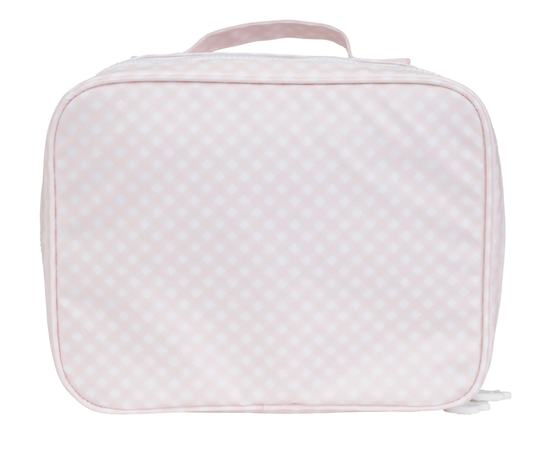Pink Gingham Lunch Box