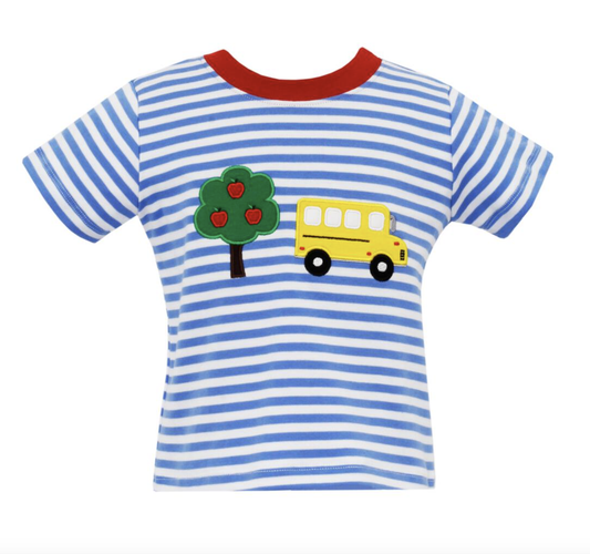 School Bus Striped Boys Tee