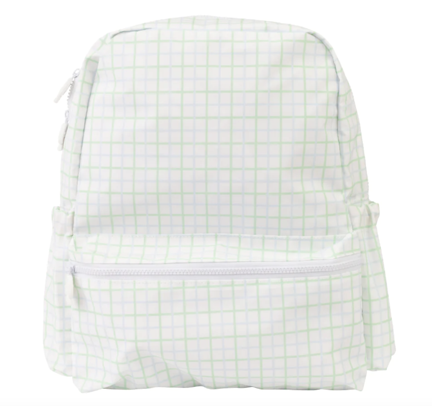 Blue/Green Windowpane Large Backpack