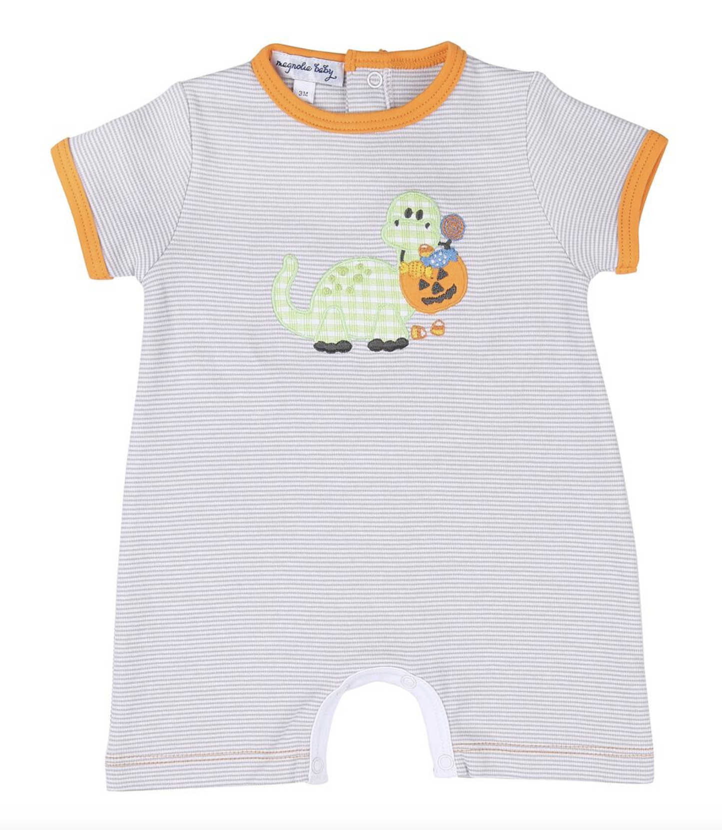 Spooky Saurus Combo Orange Short Playsuit