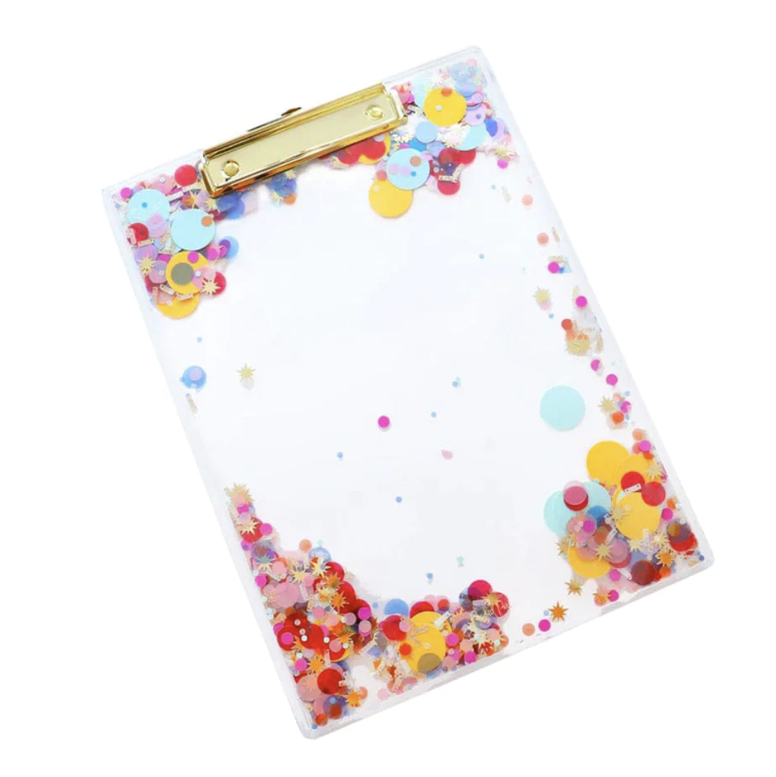 Confetti Never Boring Clipboard