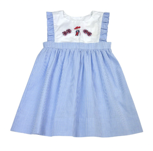 Rebels Light Blue French Knot Dress