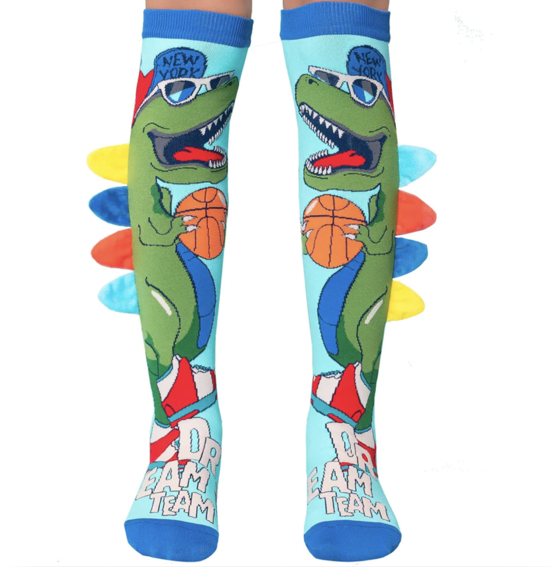 Dinosaur w/Spikes Socks