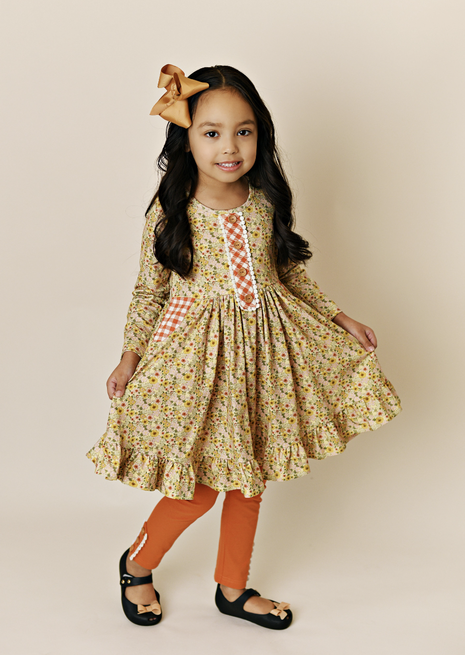 SB Ditsy Boho Petal Pocket Dress