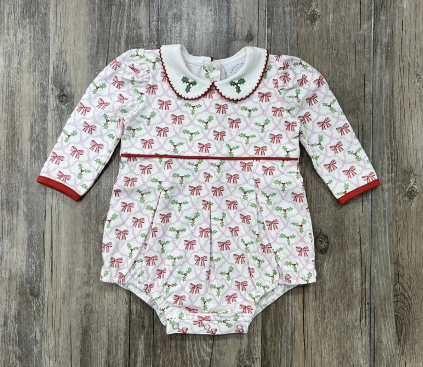 SB Holly Bow Watercolor Embroidery Proper Bubble