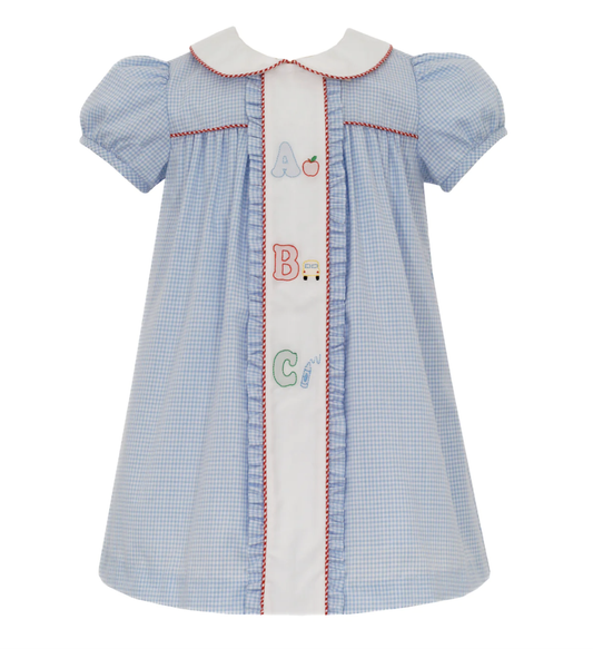 ABC Light Blue Gingham Dress
