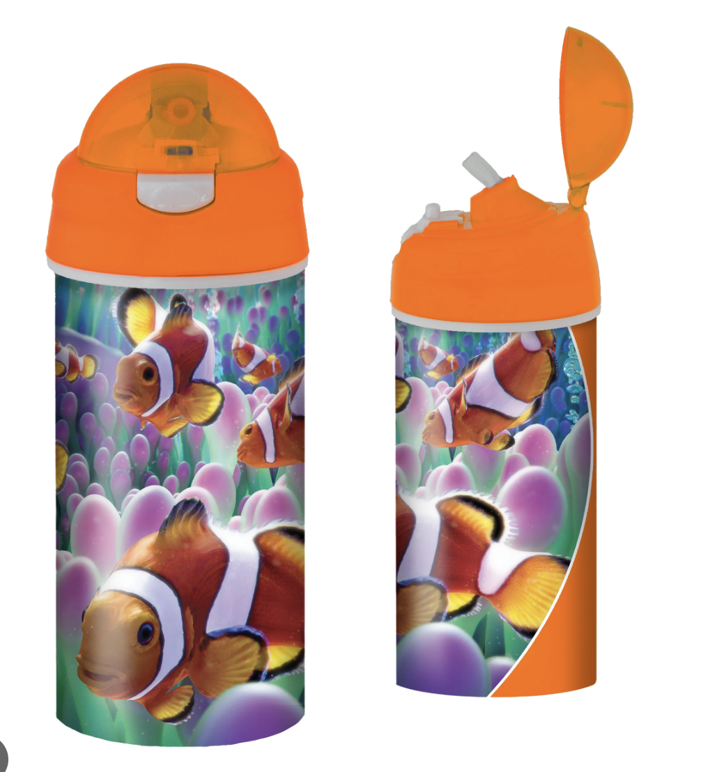 3D LiveLife Bottle Clown Fish