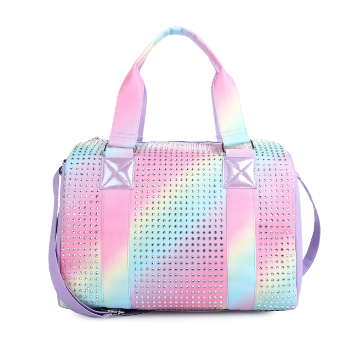 Rhinestone Ombre Medium Duffle Bag