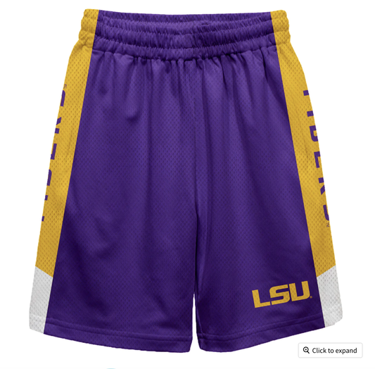 LSU Tigers Game Day Mesh Shorts