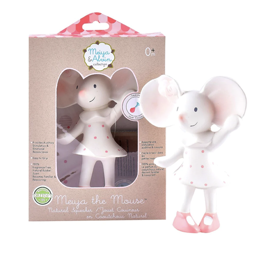 Meiya the Mouse Organic Rubber Squeaker Toy