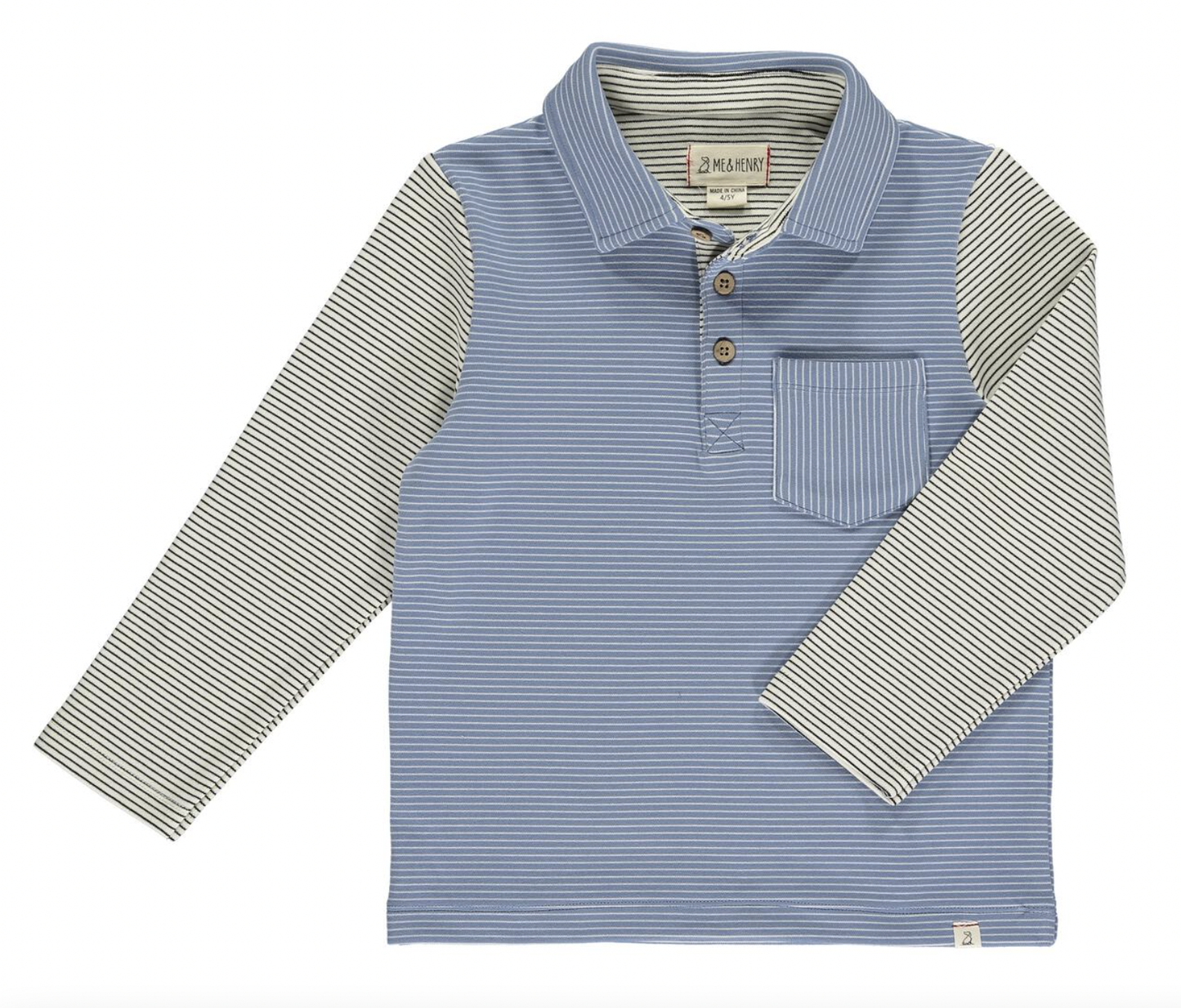 Blue/Cream Troy Polo