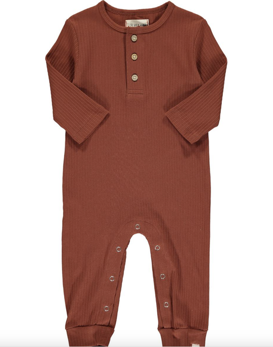 Rust Mason Rib Romper