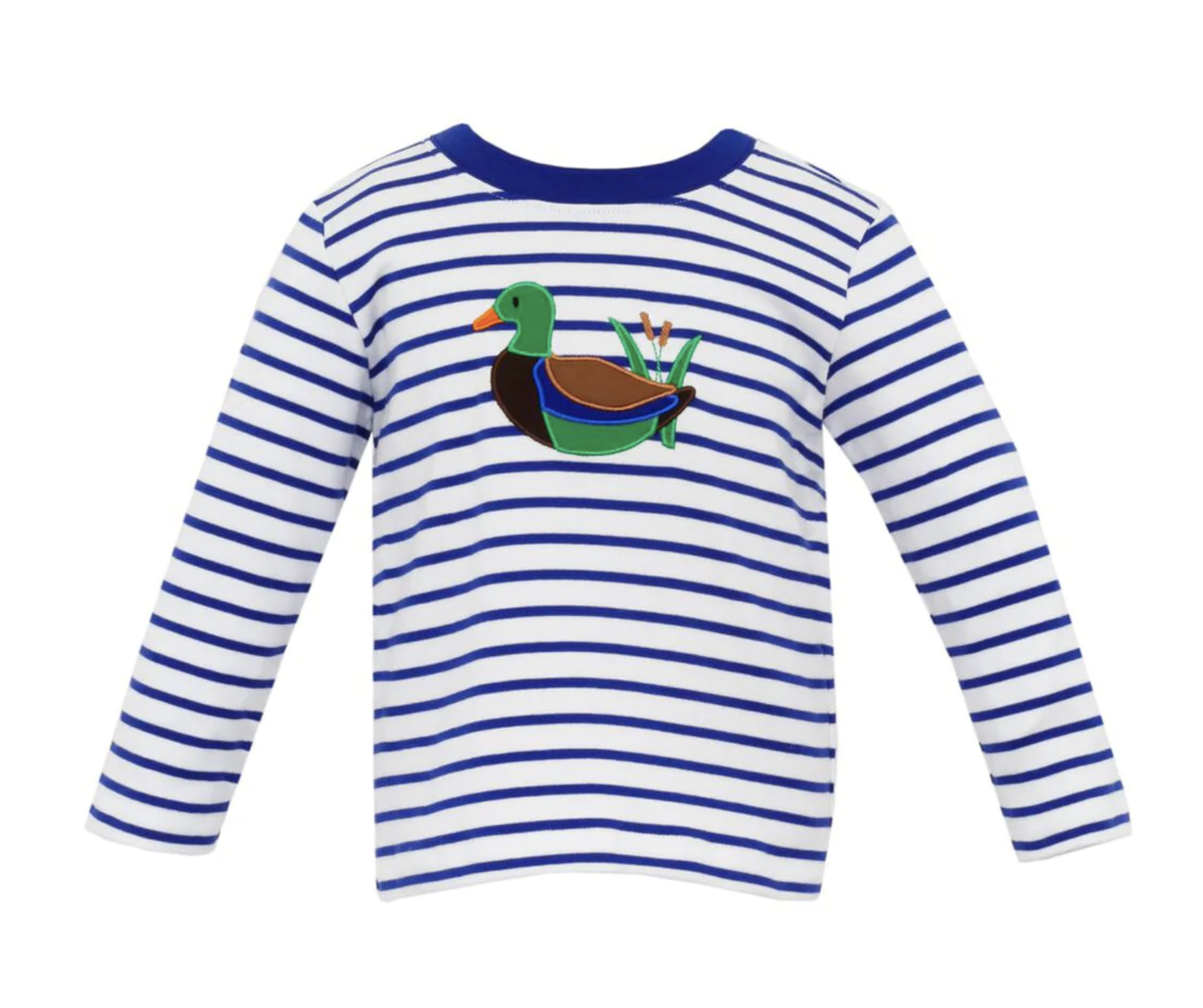 Royal Stripe Mallard LS Tee