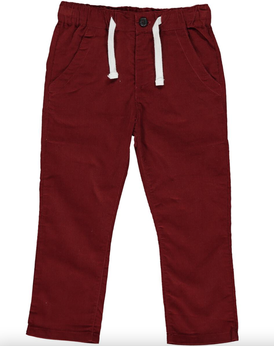 Deep Red Cord Modoc Pants