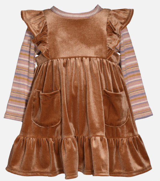 Julia Velvet Jumper Dress