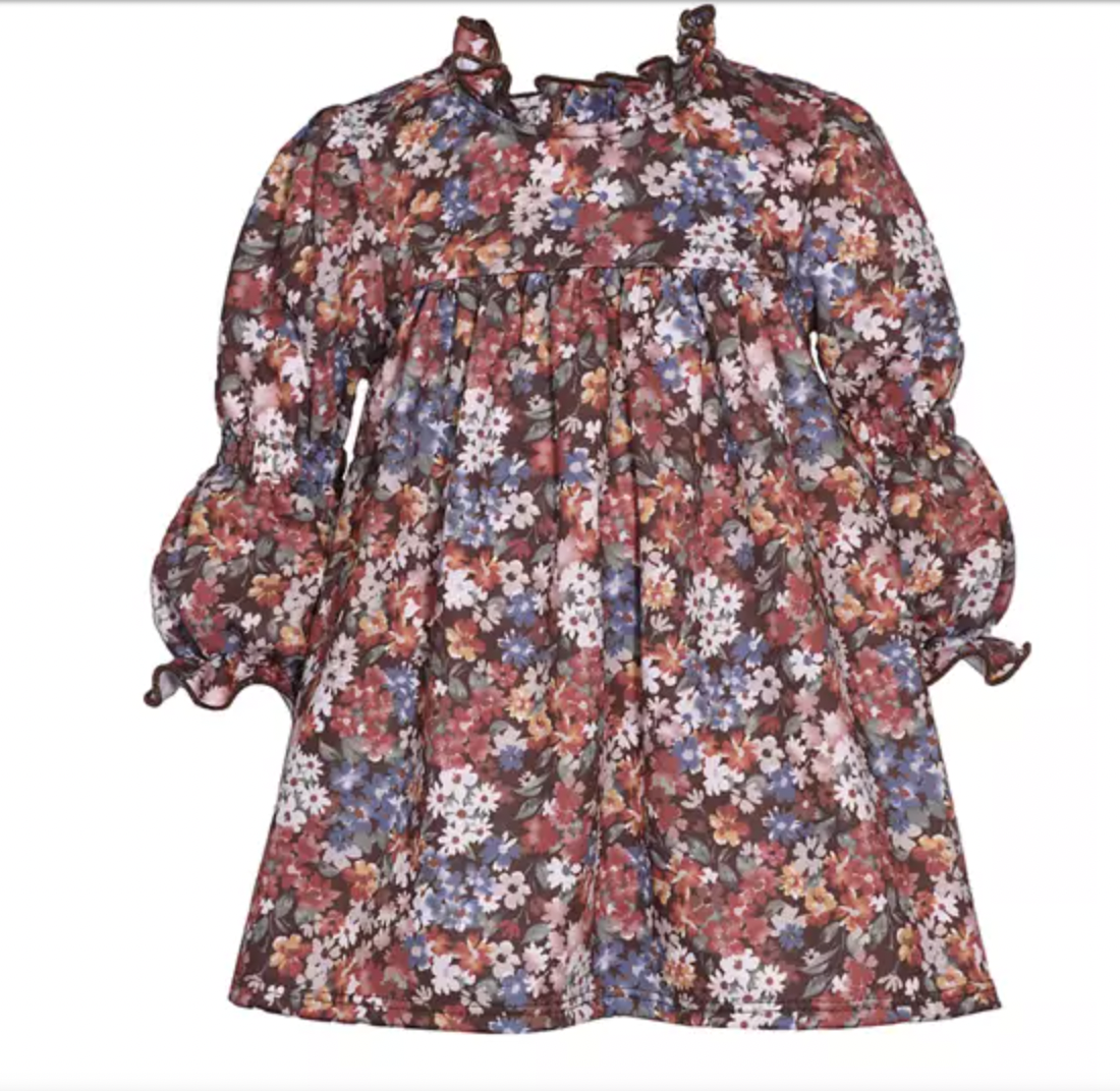 Fall Floral Printed Dress