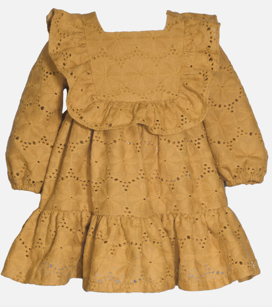 Madelene Eyelet Ruffle Dress