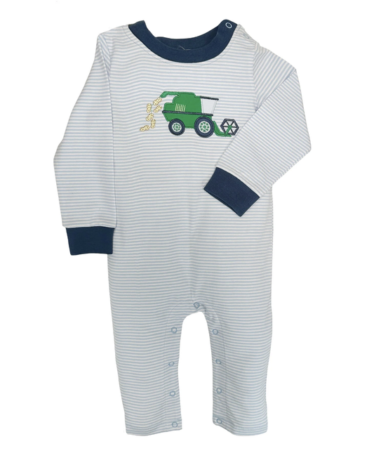 Peanut Harvest Applique Boys Romper