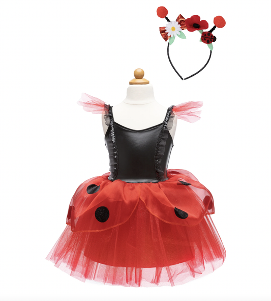 LadyBug Dress with Headband