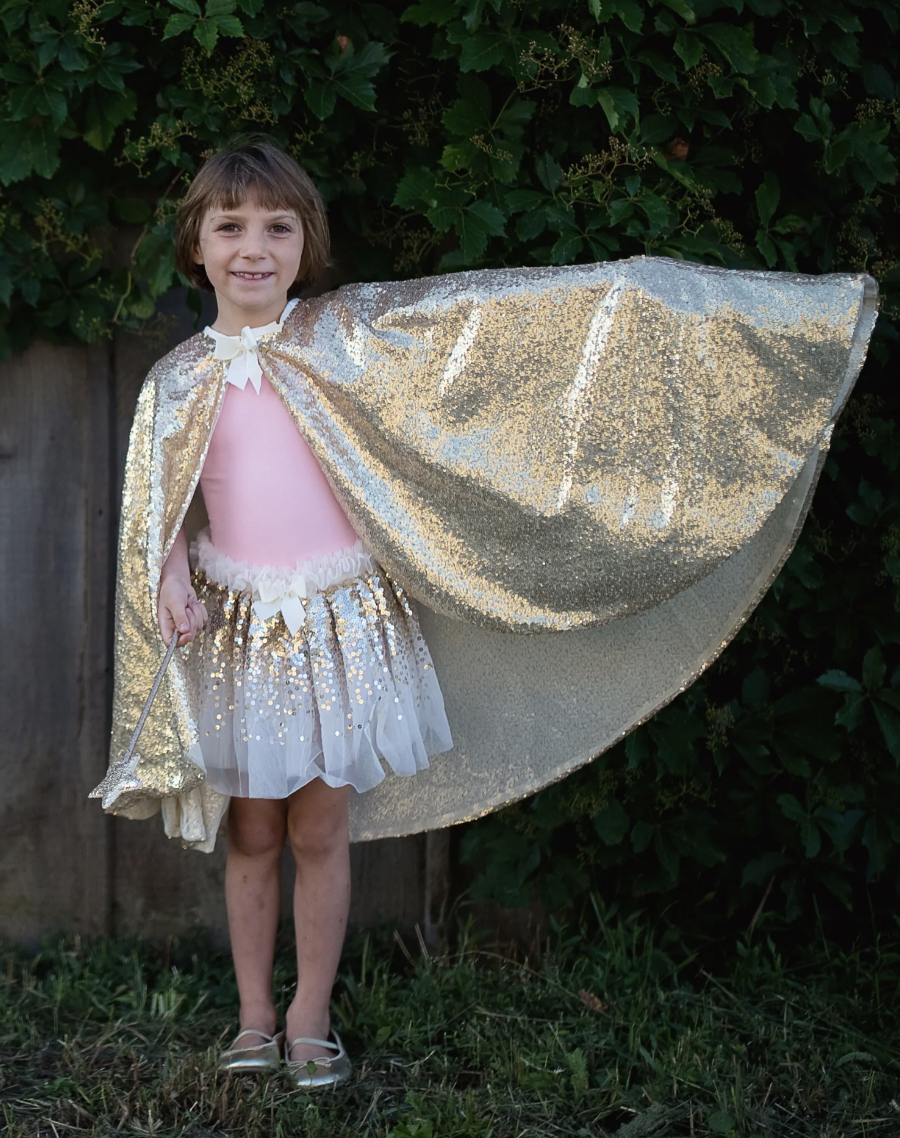 Gracious Gold Sequins Cape(5/6)