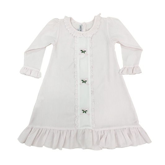 SD Pink Stripe Bow & Holly Gown