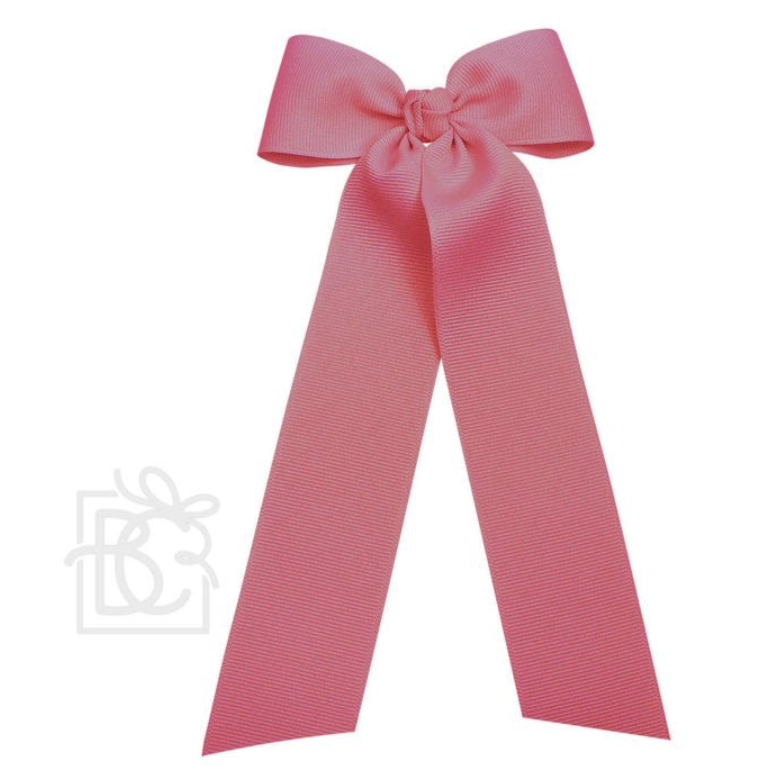 FUCHSIA 4.5″ FLAT BOW WITH 7″ STREAMERS