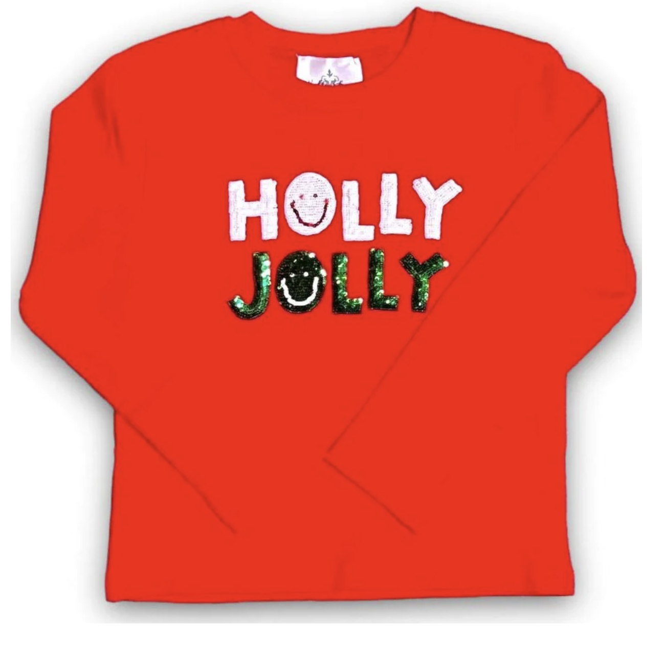 Holly Jolly Long Sleeve Sequin Shirt