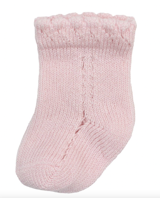 Newborn Open-Work Cotton Socks